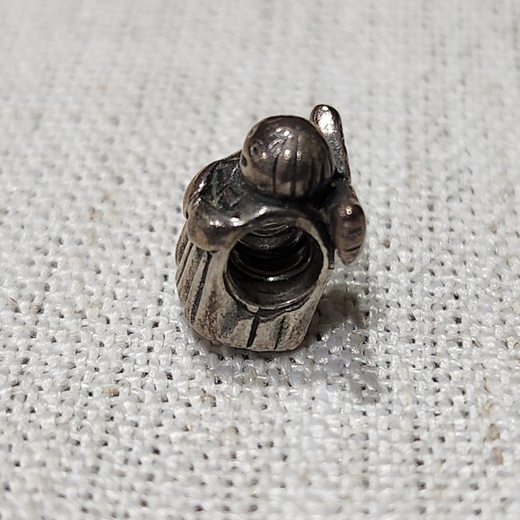 Two Pandora sterling silver charms - angel and rose hearts - Picture 8 of 10